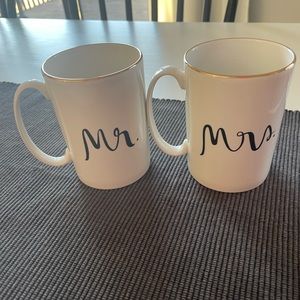 Kate Spade by Lenox Mr &Mrs Mugs. New condition.
